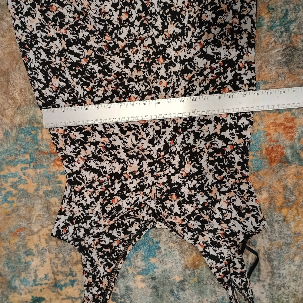 White House Black Market Floral Maxi and Mini Dress - Black and Pink Size 6 - Picture 10 of 11